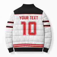 Canada Ice Hockey Custom Bomber Puffer Jacket Maple Leaves Sport