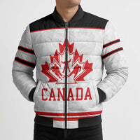 Canada Ice Hockey Custom Bomber Puffer Jacket Maple Leaves Sport