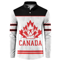 Canada Ice Hockey Custom Button Sweatshirt Maple Leaves Sport