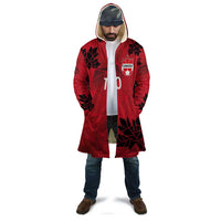 Custom Canada Football Cloak Maple Leaves Geometric Style