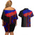 Haiti Flag Day African Seamless Pattern Couples Matching Off Shoulder Short Dress and Hawaiian Shirt - Wonder Print Shop