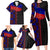 Haiti Flag Day African Seamless Pattern Family Matching Long Sleeve Bodycon Dress and Hawaiian Shirt - Wonder Print Shop