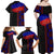 Haiti Flag Day African Seamless Pattern Family Matching Off Shoulder Maxi Dress and Hawaiian Shirt - Wonder Print Shop