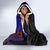 Haiti Flag Day African Seamless Pattern Hooded Blanket