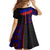 Haiti Flag Day African Seamless Pattern Kid Short Sleeve Dress - Wonder Print Shop