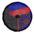 Haiti Flag Day African Seamless Pattern Spare Tire Cover