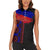 Haiti Flag Day African Seamless Pattern Women Sleeveless Polo Shirt