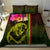 Hawaiian Reggae Music Bedding Set Jamaica Singer Tribal Polynesian and Hibiscus - Wonder Print Shop