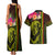 Hawaiian Reggae Music Couples Matching Tank Maxi Dress and Hawaiian Shirt Jamaica Singer Tribal Polynesian and Hibiscus - Wonder Print Shop