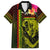 Hawaiian Reggae Music Family Matching Puletasi and Hawaiian Shirt Jamaica Singer Tribal Polynesian and Hibiscus - Wonder Print Shop