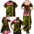 Hawaiian Reggae Music Family Matching Summer Maxi Dress and Hawaiian Shirt Jamaica Singer Tribal Polynesian and Hibiscus - Wonder Print Shop