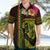 Hawaiian Reggae Music Hawaiian Shirt Jamaica Singer Tribal Polynesian and Hibiscus - Wonder Print Shop