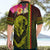 Hawaiian Reggae Music Hawaiian Shirt Jamaica Singer Tribal Polynesian and Hibiscus - Wonder Print Shop