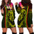 Hawaiian Reggae Music Hoodie Dress Jamaica Singer Tribal Polynesian and Hibiscus - Wonder Print Shop