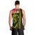 Hawaiian Reggae Music Men Tank Top Jamaica Singer Tribal Polynesian and Hibiscus - Wonder Print Shop