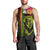 Hawaiian Reggae Music Men Tank Top Jamaica Singer Tribal Polynesian and Hibiscus - Wonder Print Shop