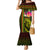 Hawaiian Reggae Music Mermaid Dress Jamaica Singer Tribal Polynesian and Hibiscus - Wonder Print Shop