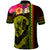 Hawaiian Reggae Music Polo Shirt Jamaica Singer Tribal Polynesian and Hibiscus - Wonder Print Shop