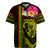 Hawaiian Reggae Music Rugby Jersey Jamaica Singer Tribal Polynesian and Hibiscus