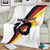 Custom Germany Football Road to the 4th European Championship Blanket White Color