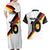 Custom Germany Football Road to the 4th European Championship Couples Matching Off Shoulder Maxi Dress and Hawaiian Shirt White Color - Wonder Print Shop