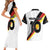 Custom Germany Football Road to the 4th European Championship Couples Matching Short Sleeve Bodycon Dress and Hawaiian Shirt White Color - Wonder Print Shop