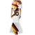 Custom Germany Football Road to the 4th European Championship Family Matching Mermaid Dress and Hawaiian Shirt White Color - Wonder Print Shop