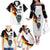 Custom Germany Football Road to the 4th European Championship Family Matching Off The Shoulder Long Sleeve Dress and Hawaiian Shirt White Color - Wonder Print Shop