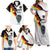 Custom Germany Football Road to the 4th European Championship Family Matching Off Shoulder Maxi Dress and Hawaiian Shirt White Color - Wonder Print Shop