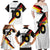 Custom Germany Football Road to the 4th European Championship Family Matching Off Shoulder Maxi Dress and Hawaiian Shirt White Color - Wonder Print Shop