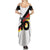 Custom Germany Football Road to the 4th European Championship Family Matching Summer Maxi Dress and Hawaiian Shirt White Color - Wonder Print Shop