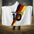 Custom Germany Football Road to the 4th European Championship Hooded Blanket White Color