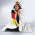 Custom Germany Football Road to the 4th European Championship Hooded Blanket White Color