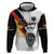 Custom Germany Football Road to the 4th European Championship Hoodie White Color - Wonder Print Shop