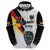 Custom Germany Football Road to the 4th European Championship Hoodie White Color - Wonder Print Shop