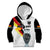 Custom Germany Football Road to the 4th European Championship Kid Hoodie White Color - Wonder Print Shop