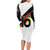 Custom Germany Football Road to the 4th European Championship Long Sleeve Bodycon Dress White Color - Wonder Print Shop