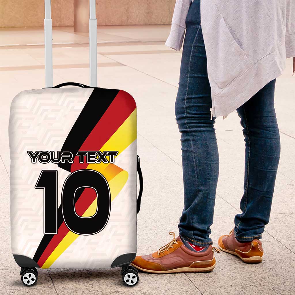 Custom Germany Football Road to the 4th European Championship Luggage Cover White Color - Wonder Print Shop