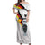 Custom Germany Football Road to the 4th European Championship Off Shoulder Maxi Dress White Color - Wonder Print Shop