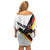 Custom Germany Football Road to the 4th European Championship Off Shoulder Short Dress White Color - Wonder Print Shop