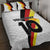 Custom Germany Football Road to the 4th European Championship Quilt Bed Set White Color