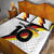 Custom Germany Football Road to the 4th European Championship Quilt Bed Set White Color