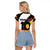 Custom Germany Football Road to the 4th European Championship Raglan Cropped T Shirt White Color