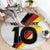 Custom Germany Football Road to the 4th European Championship Round Carpet White Color