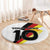 Custom Germany Football Road to the 4th European Championship Round Carpet White Color