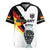 Custom Germany Football Road to the 4th European Championship Rugby Jersey White Color