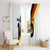 Custom Germany Football Road to the 4th European Championship Window Curtain White Color