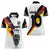 Custom Germany Football Road to the 4th European Championship Women Polo Shirt White Color