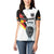 Custom Germany Football Road to the 4th European Championship Women Polo Shirt White Color