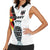 Custom Germany Football Road to the 4th European Championship Women Sleeveless Polo Shirt White Color